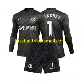 Fußballtrikots Chelsea Robert Sanchez 1 Torwart Kinder 2024-2025 Langarm Auswärts-trikot kaufen